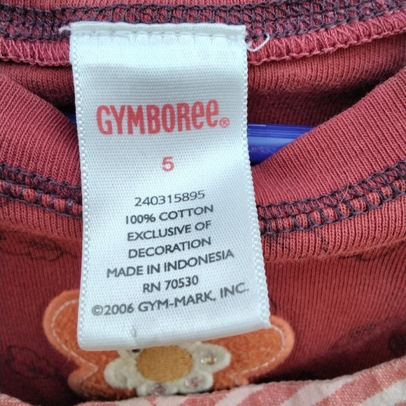 🙂 3/15 Gymboree long-sleeved shirt size 5...tea jumper size 5 - Picture 4 of 7